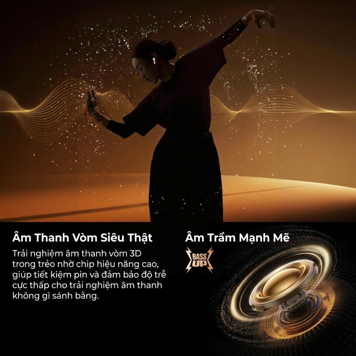 Tai nghe Bluetooth True Wireless Choetech BH-T86 Bluetooth 5.3, 4 Micro ENC, Âm Thanh HiFi (Hàng chính hãng)