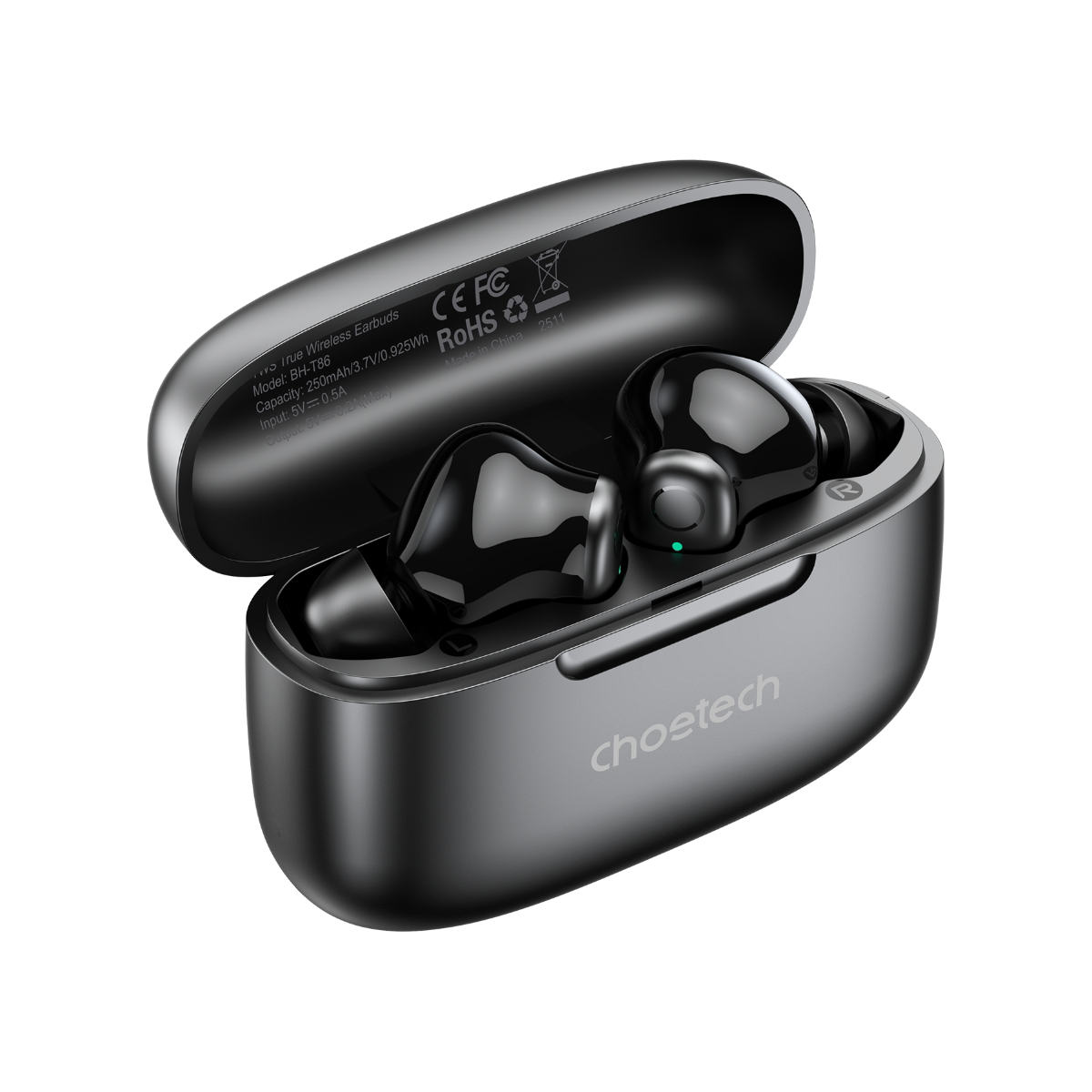 Tai nghe Bluetooth True Wireless Choetech BH-T86 Bluetooth 5.3, 4 Micro ENC, Âm Thanh HiFi (Hàng chính hãng)